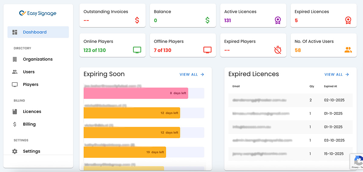 Admin Dashboard